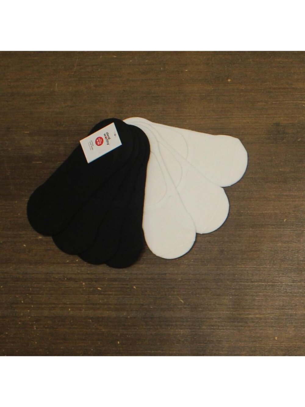 NEW Dealworthy Women's 7 Pairs No Show Liner Socks 90275860 Black / White 4-10